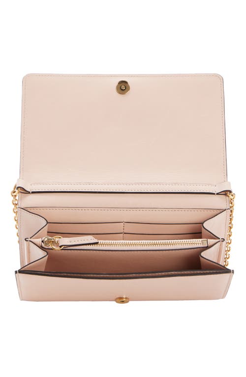 Shop Chloé Iconic Wallet On A Chain In 6j5 Cement Pink