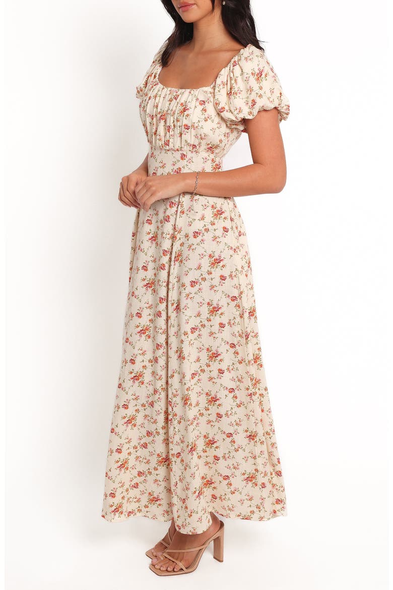 Marnie Floral Print Cotton & Linen Maxi Dress, Alternate, color, FEMME FLORAL