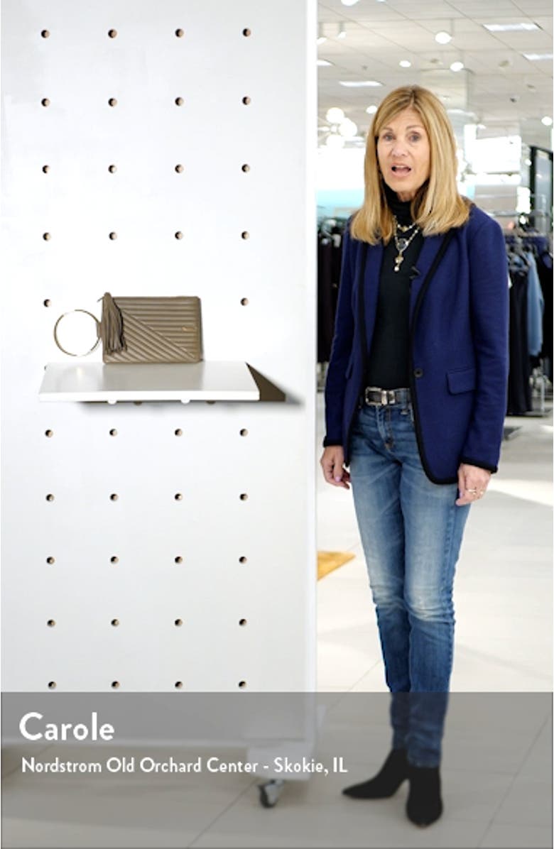 Nolita Ring Handle Quilted Leather Clutch, sales video thumbnail