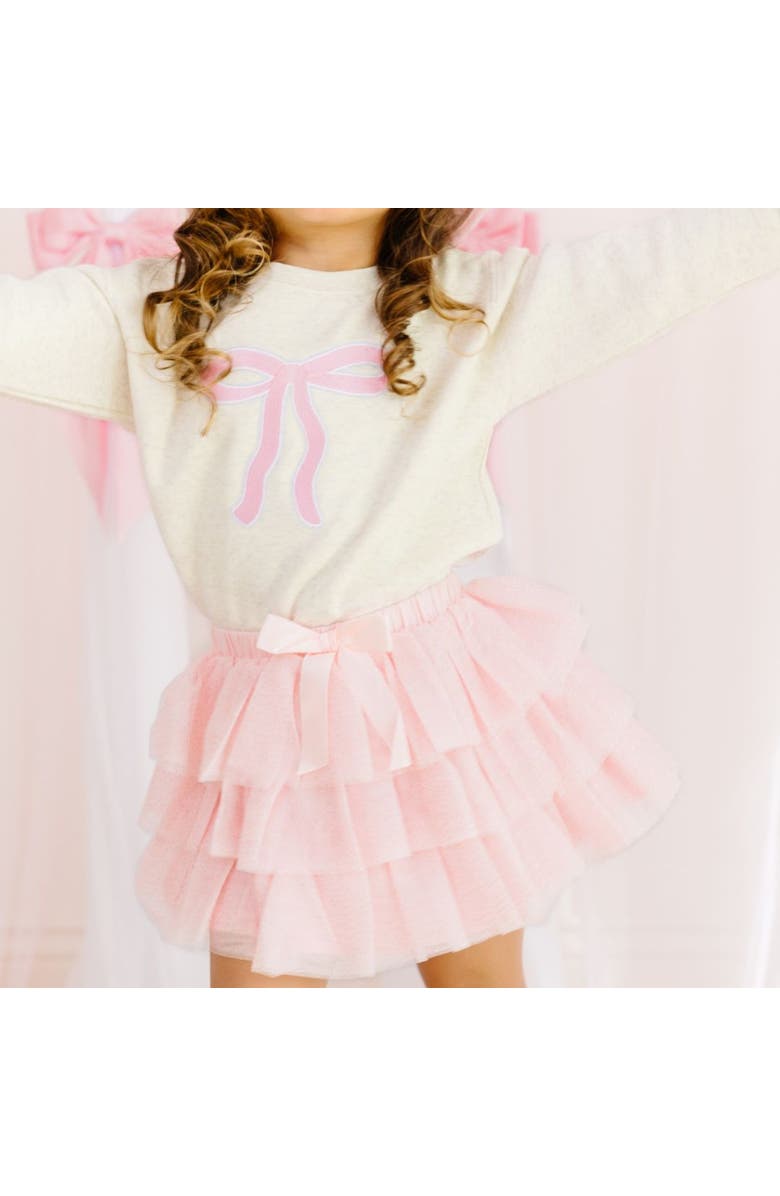 Sweet Wink Bow Patch Sweatshirt, Alternate, color, 