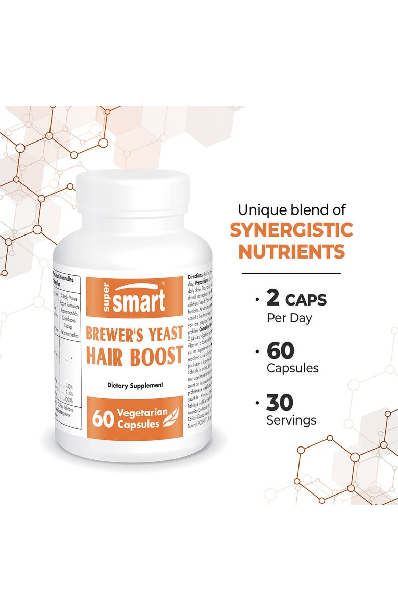 SuperSmart Brewer's Yeast Hair Boost, Alternate, color, 
