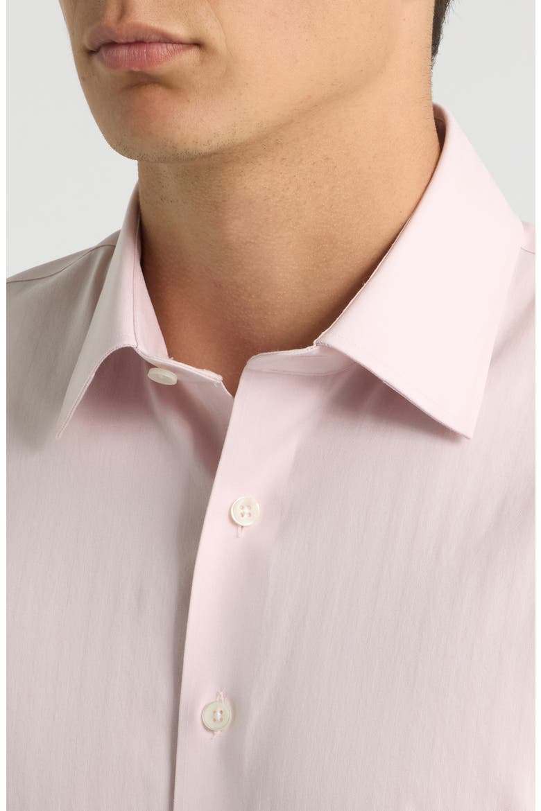 Trim Fit Performance Herringbone Shirt, Alternate, color, PINK SPIGATO HERRINGBONE