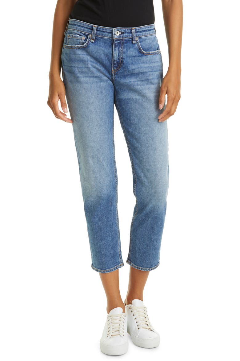 Dre Slim Ankle Boyfriend Jeans, Main, color, CLN MARIE