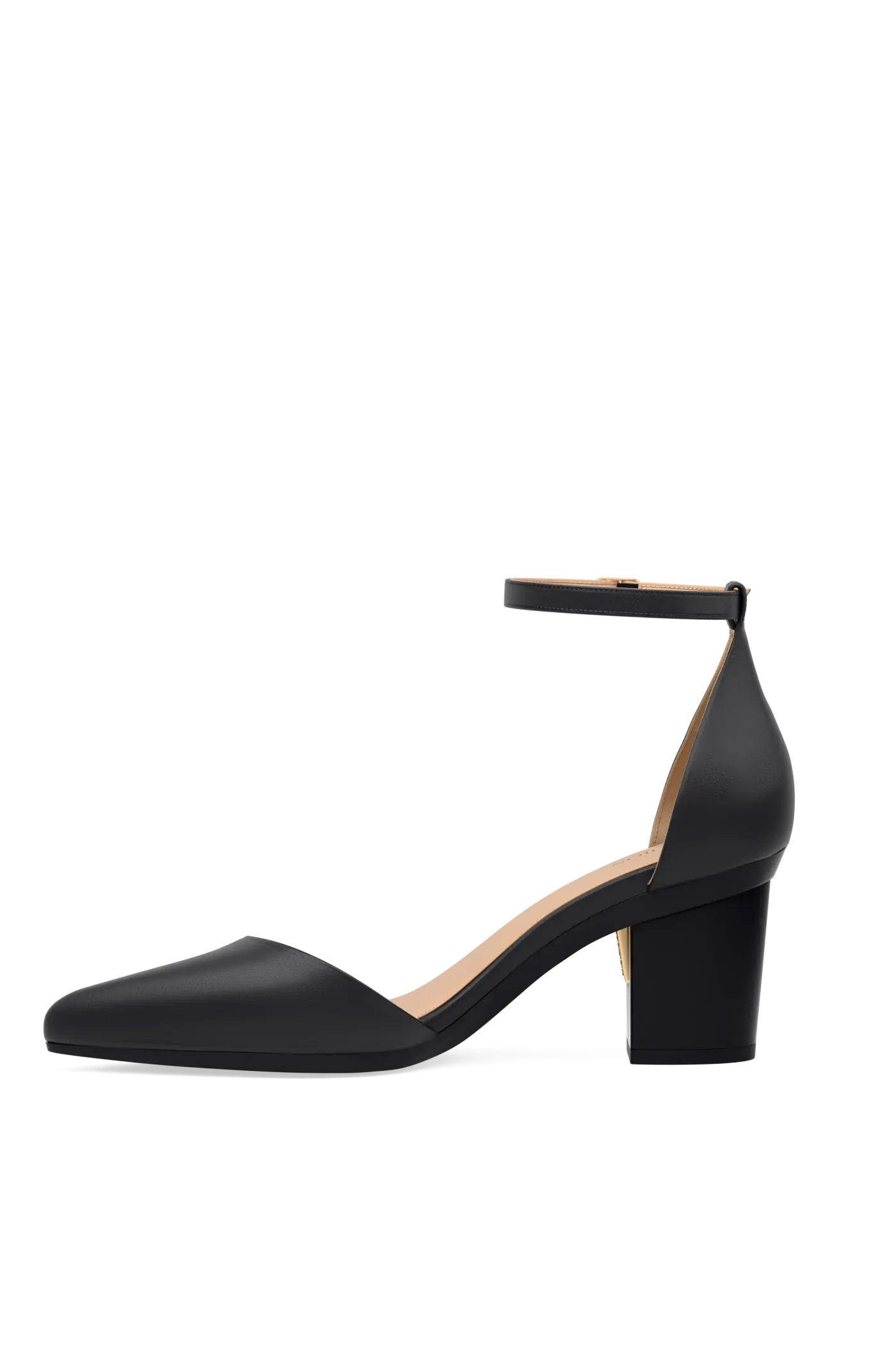 The D'Orsay 3" Block Convertible Heel, Alternate, color, Coal Leather