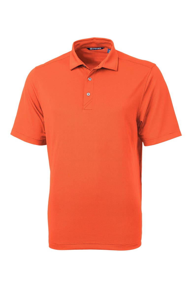 Virtue Piqué Recycled Blend Polo, Main, color, COLLEGE ORANGE