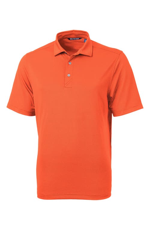 Cutter & Buck Virtue Piqué Recycled Blend Polo in College Orange 