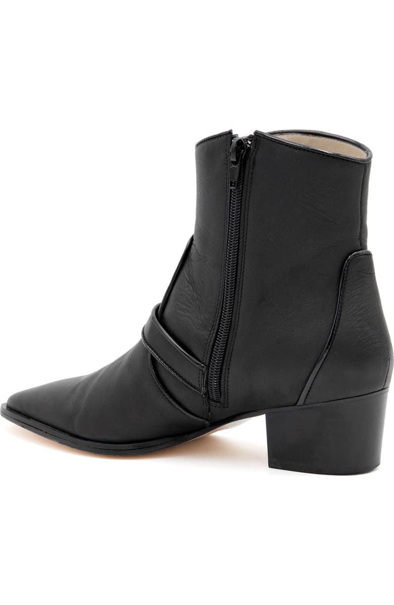 Amalfi by Rangoni Plotina Pointed Toe Bootie, Alternate, color, Nero Vapor Gold Buckle