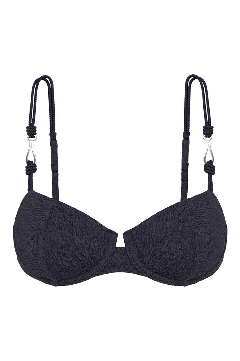 Firenze Alba Nissi Underwire Bikini Top, Alternate, color, BLUE