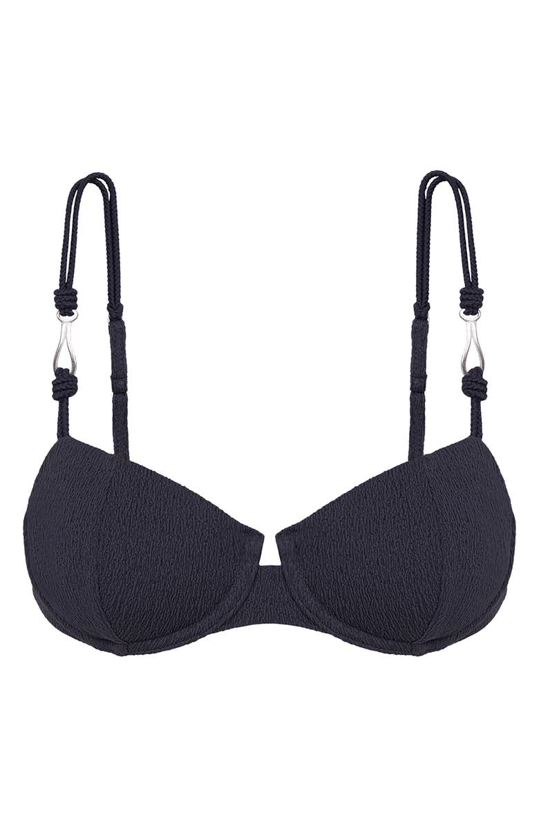 ViX Paula Hermanny Firenze Alba Nissi Underwire Bikini Top, Alternate, color, Blue