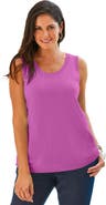 Jessica London Scoop Neck Sweater Tank