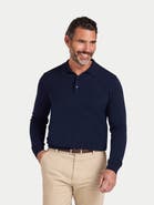 Raging Bull Long Sleeve Knitted Polo Shirt