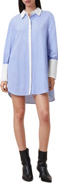 AllSaints Alber Stripe Long Sleeve Shirtdress