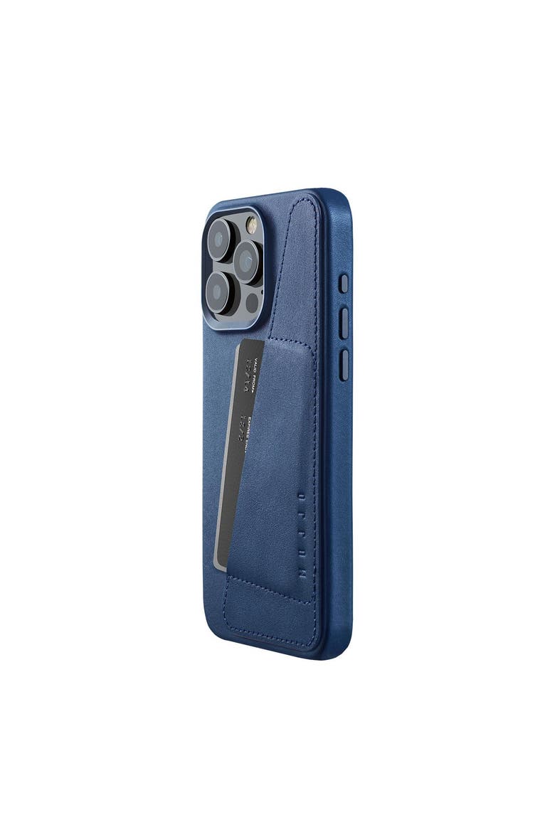 Full Leather Wallet Case for iPhone 15 Pro Max, Alternate, color, Monaco Blue