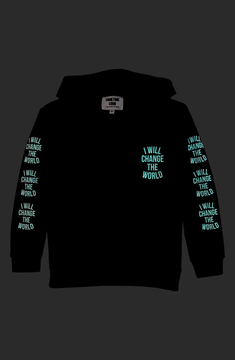 Sometime Soon Worth Glow in the Dark Hoodie, Alternate, color, 