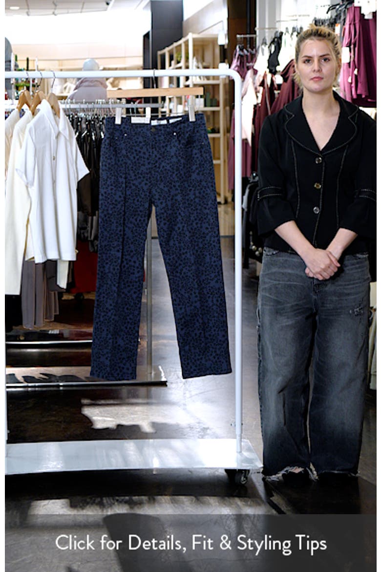 Recess Leopard Print Straight Leg Ankle Jeans video