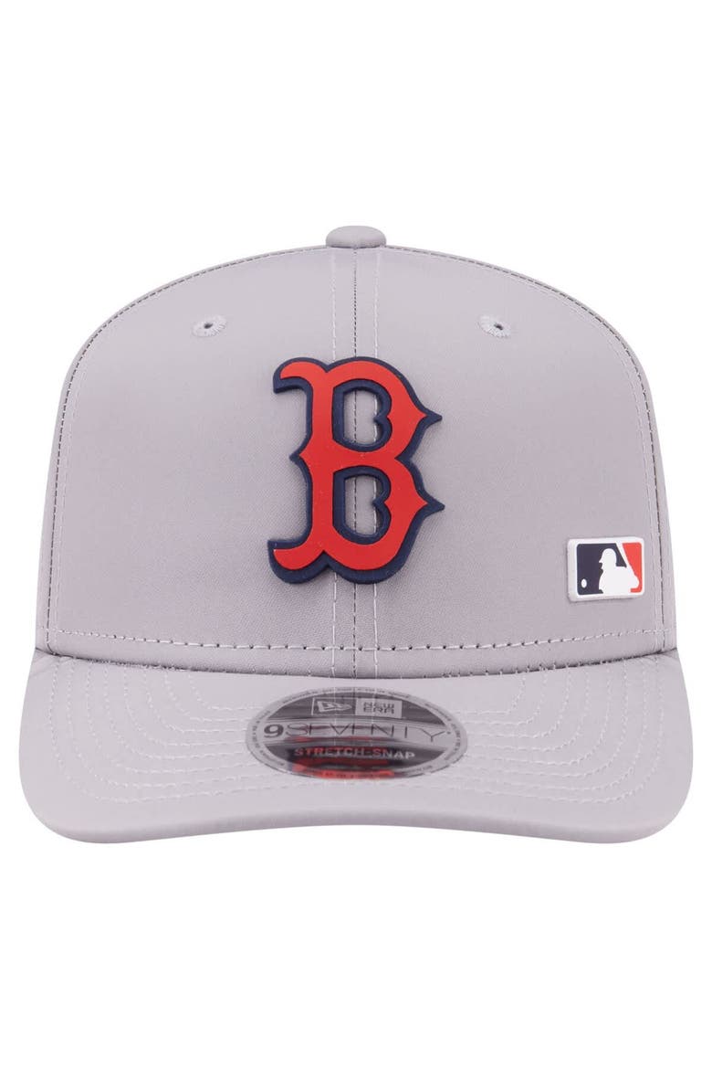 Men's New Era Gray Boston Red Sox Laser Perforated 9SEVENTY Adjustable Hat, Alternate, color, Gray