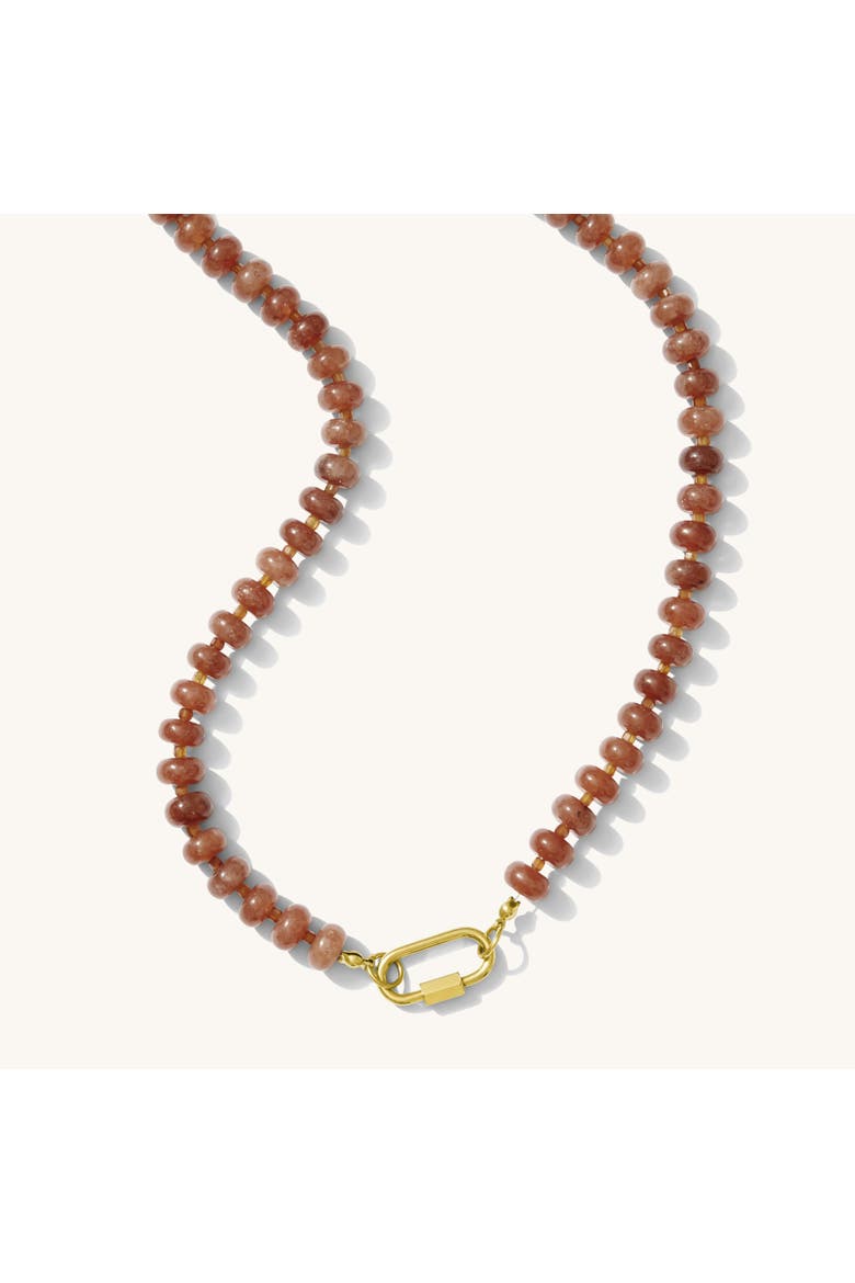 Hot Chocolate Necklace, Main, color, Brown Agate