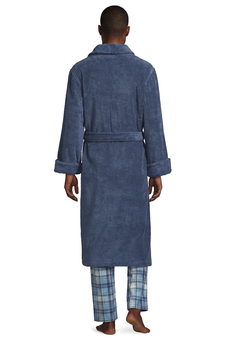 Calf Length Turkish Terry Robe, Alternate, color, Nightfall Blues