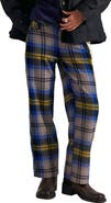 Free People Cheers Plaid High Waist Pants