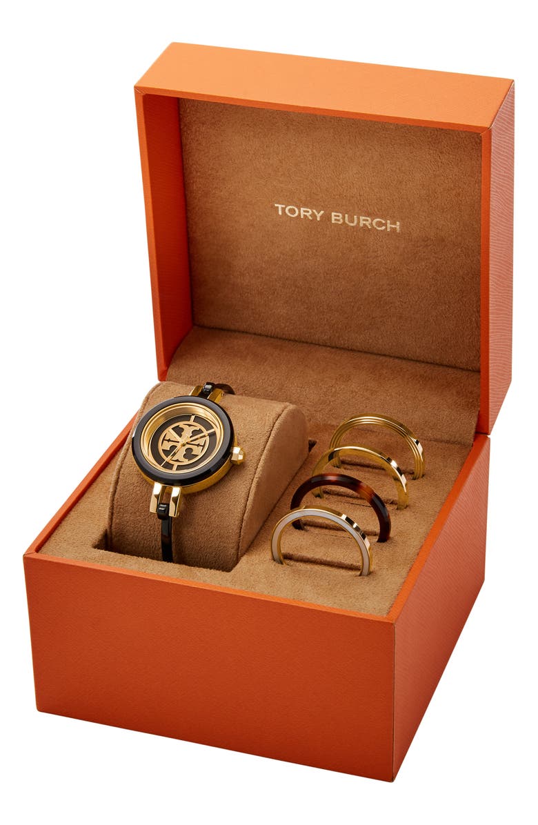 Tory Burch The Reva Bangle Watch Set, 28mm, Alternate, color,
