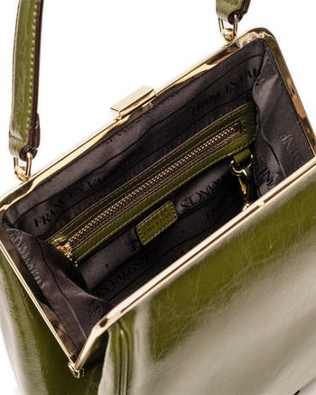 Katherine Frame Leather Handbag