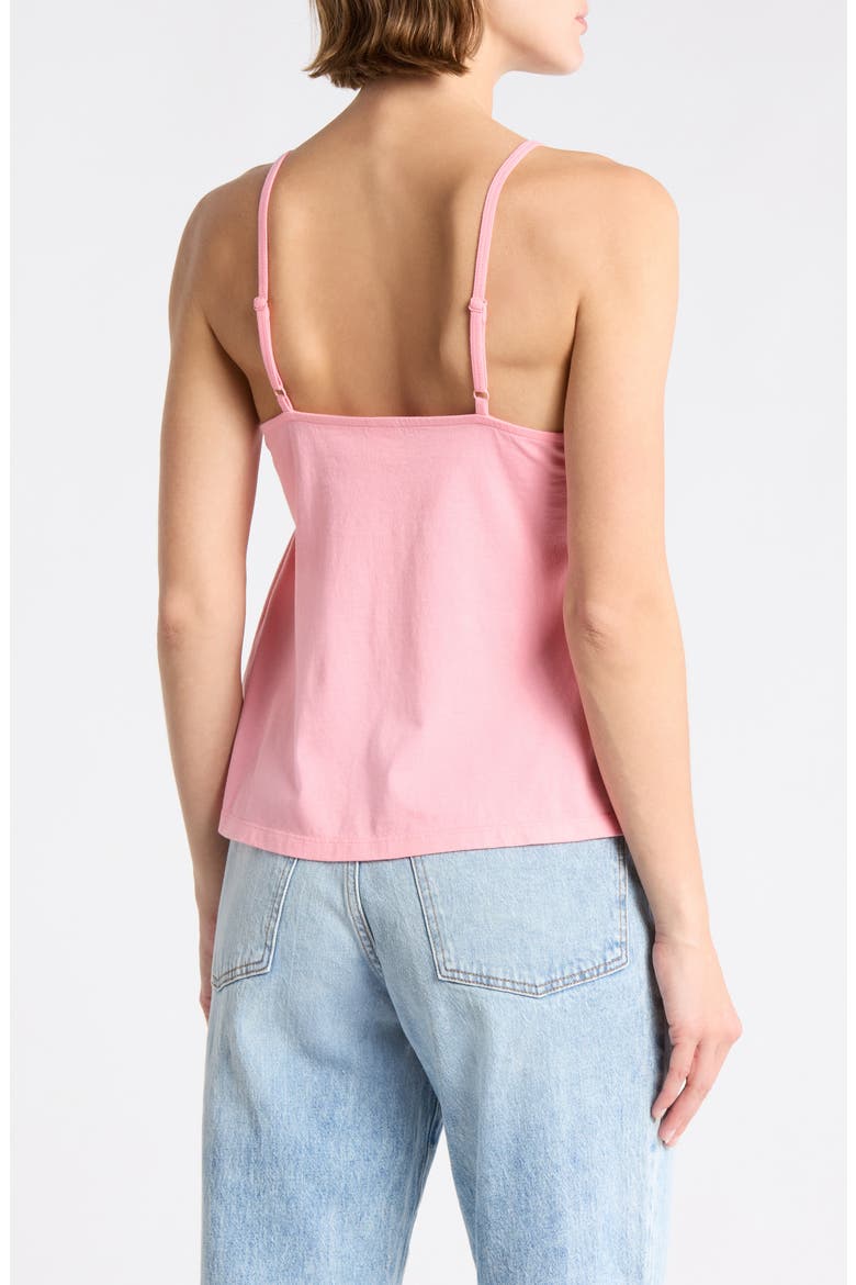 Babydoll Knit Cami, Alternate, color, PINK DIANTHUS