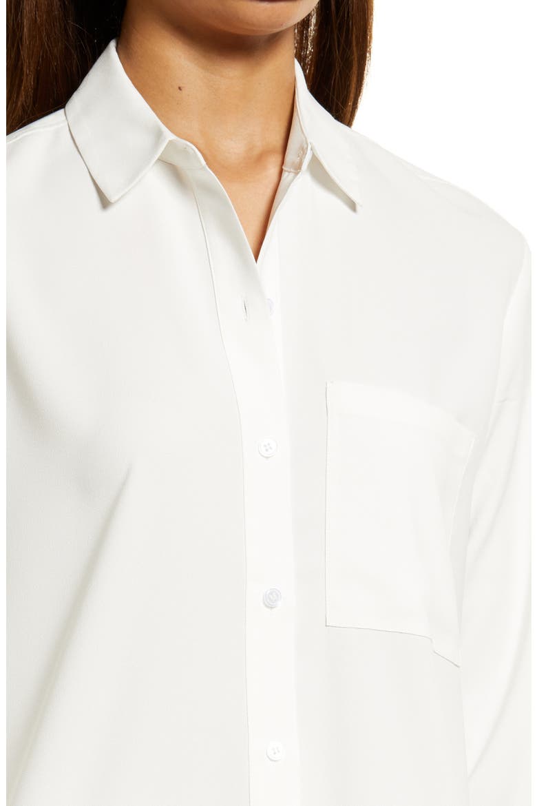 Long Sleeve Shirtdress, Alternate, color, IVORY CLOUD