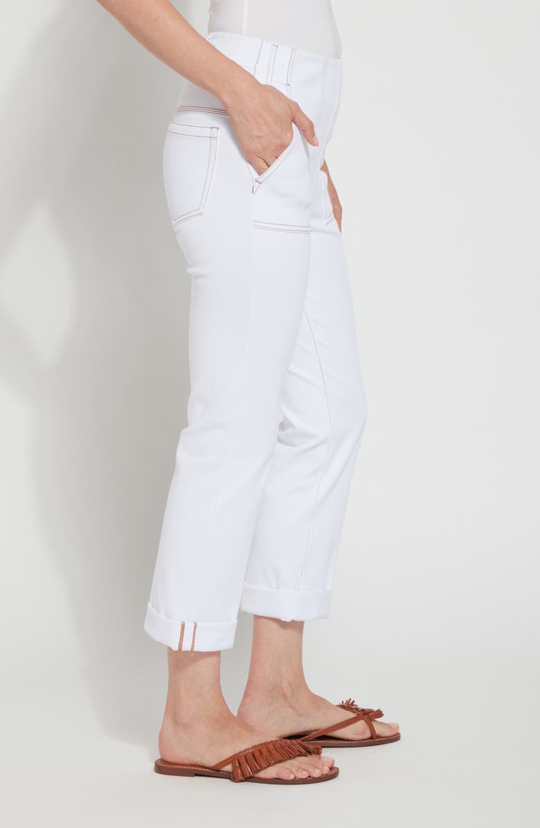 Lysse Pocket Crop Boyfriend Jeans, Alternate, color, White