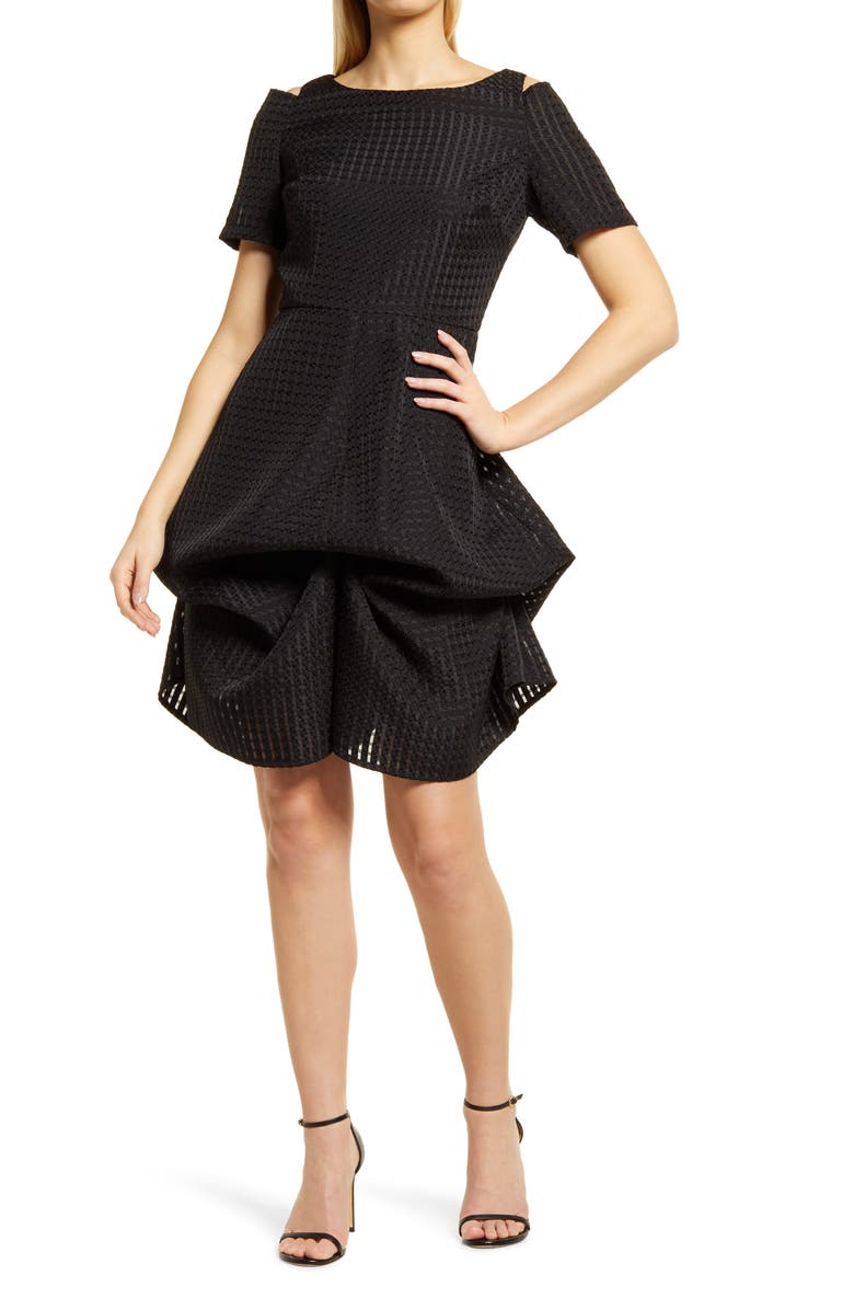 Shani Cold Shoulder Jacquard Dress, Main, color,