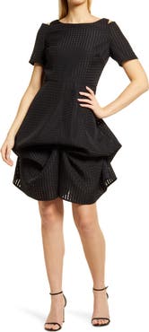 Shani Cold Shoulder Jacquard Dress