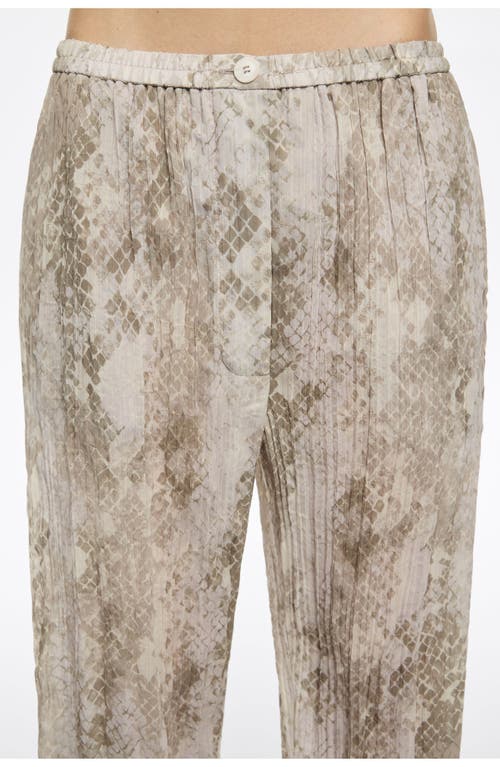 Bimba Y Lola Snake Pleated Jogger Trousers In Multi