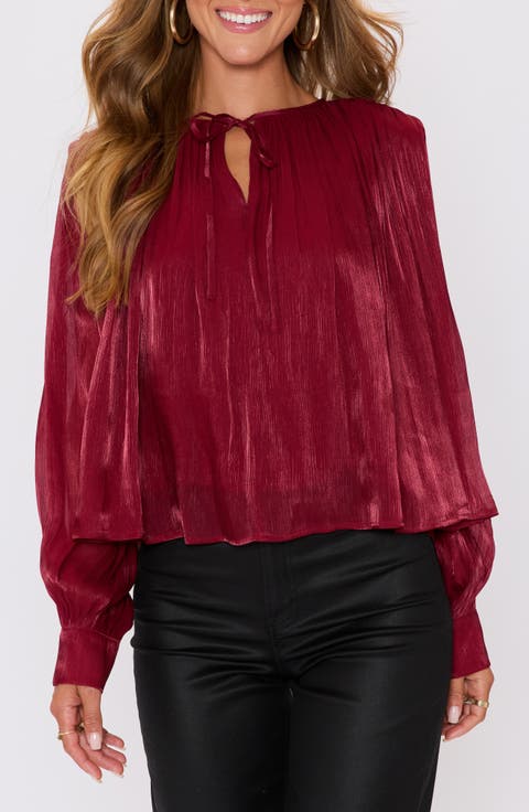 Metallic Satin Top