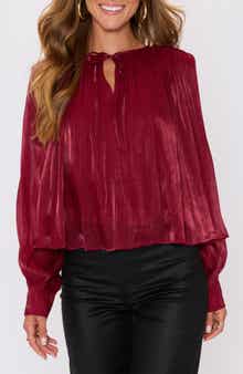 Metallic Satin Top