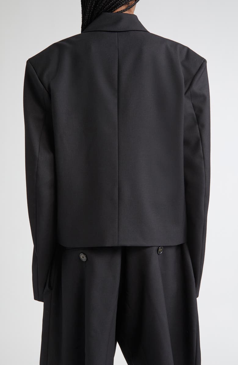 Vaquera Slouchy Crop Double Breasted Wool Blazer, Alternate, color, 