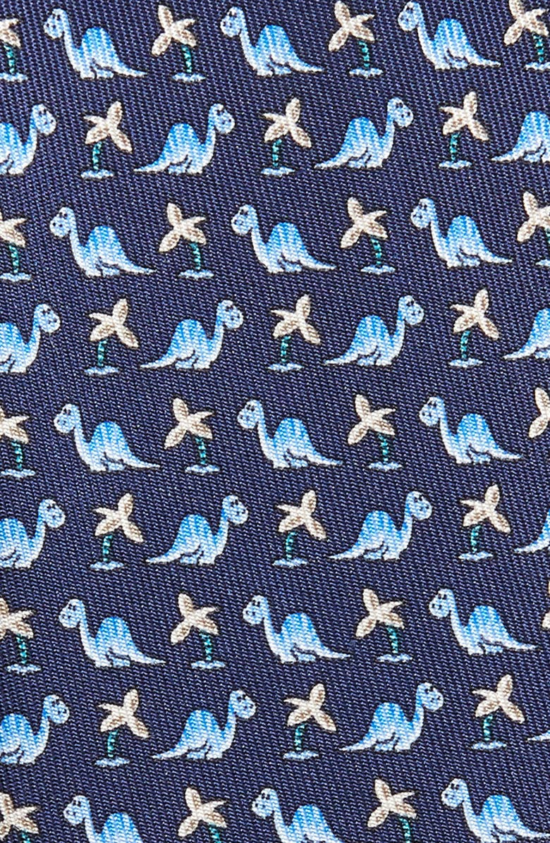 FERRAGAMO Salvatore Ferragamo Lauro Dinosaur Print Silk Tie, Alternate, color, 