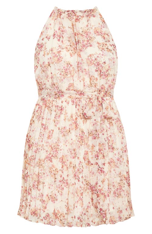 City Chic Jorgie Floral Print Sleeveless Dress In Animal Print