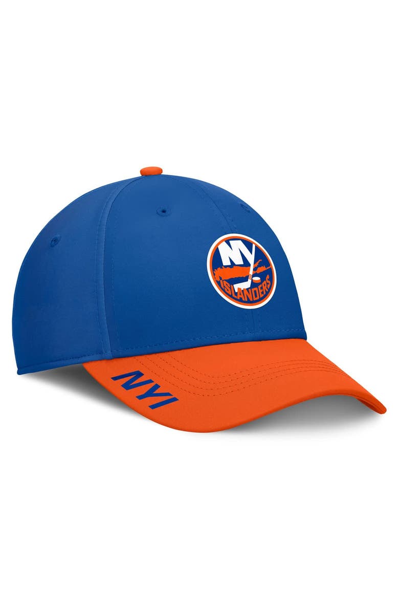 FANATICS Men's Fanatics Royal/Orange New York Islanders Authentic Pro Rink Flex Hat, Main, color, Royal