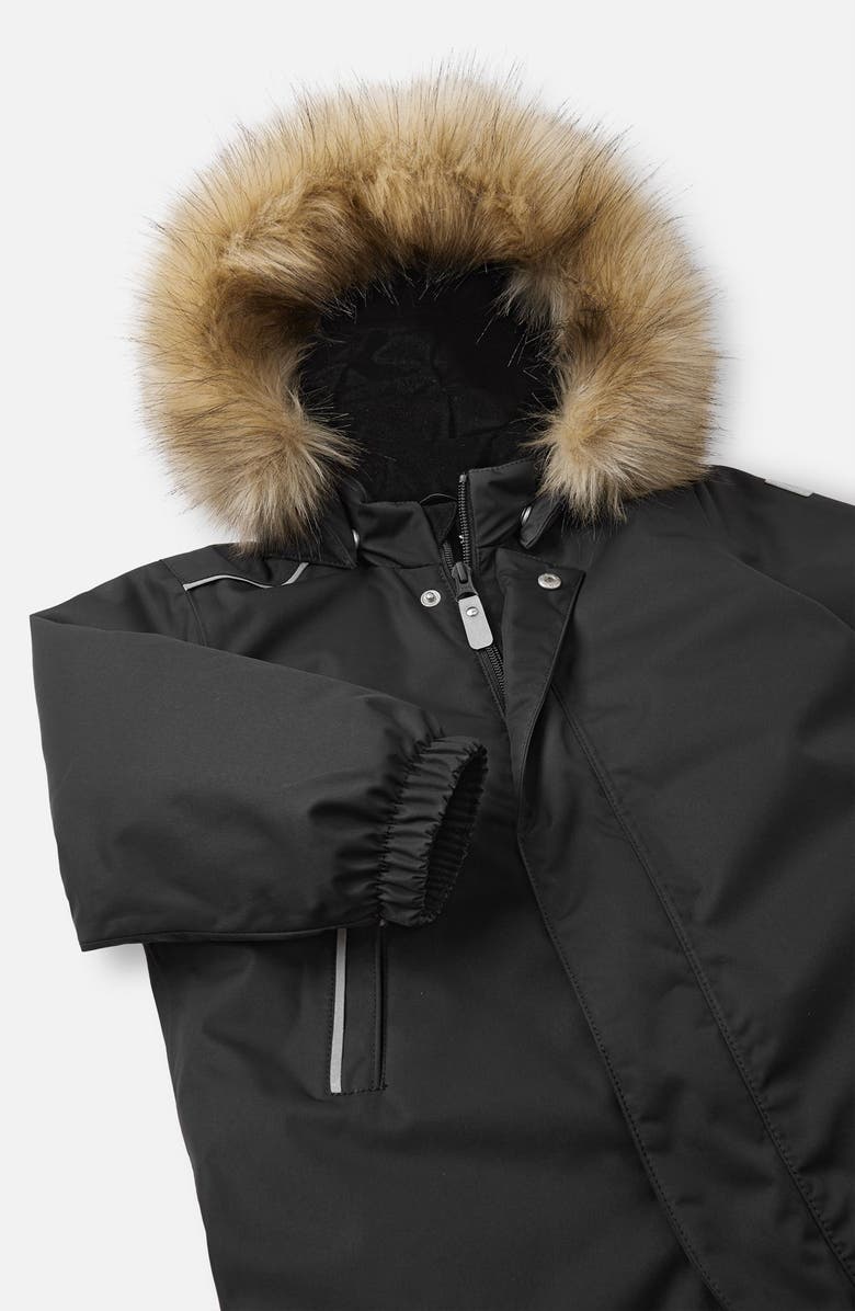 Reima The Reimatec Gotland Waterproof Insulated Snow Bib Overalls with Faux Fur Trim, Alternate, color,