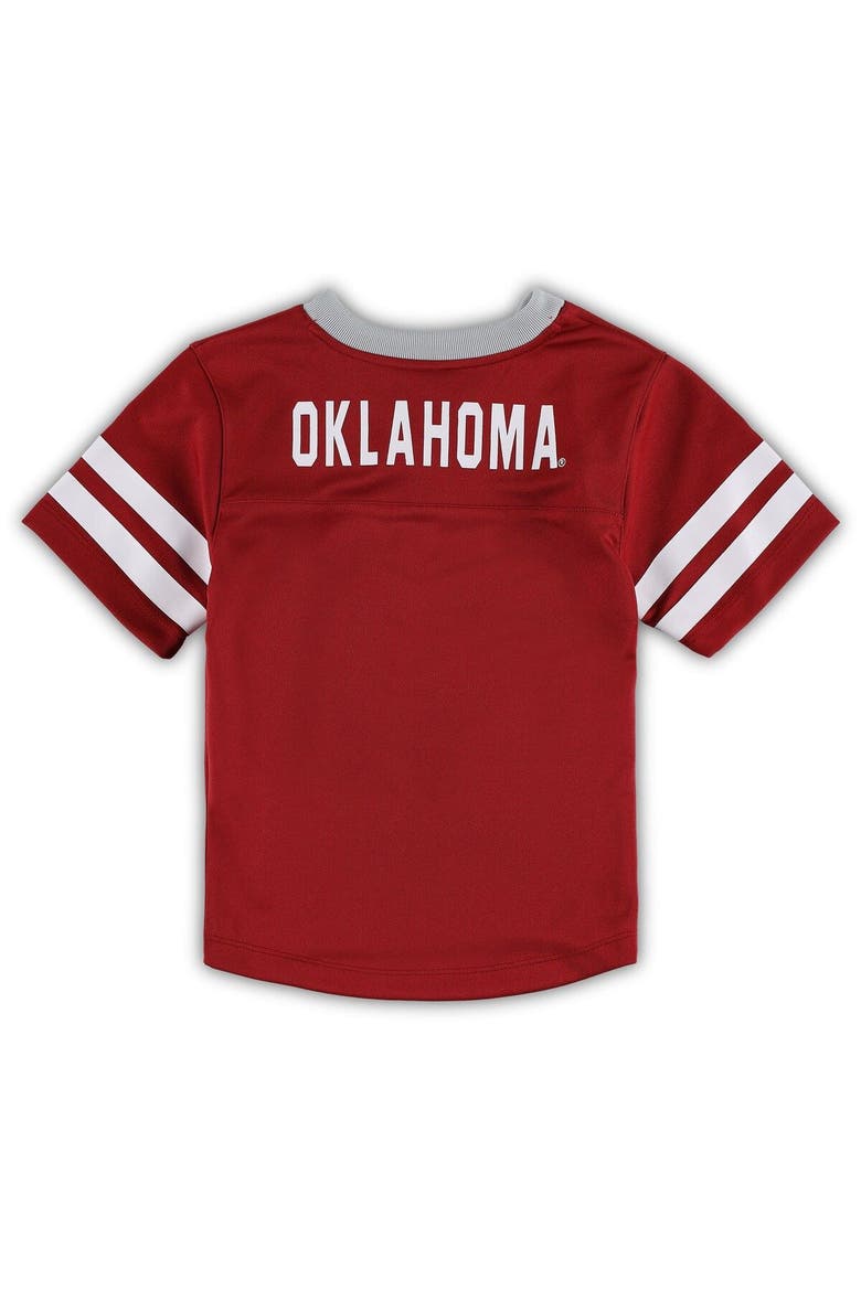 Preschool Crimson/Gray Oklahoma Sooners Red Zone Jersey & Pants Set, Alternate, color, Crimson