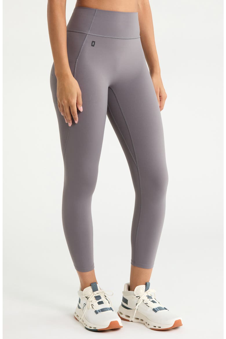 High Waist 7/8 Studio Tights, Alternate, color, EMBER