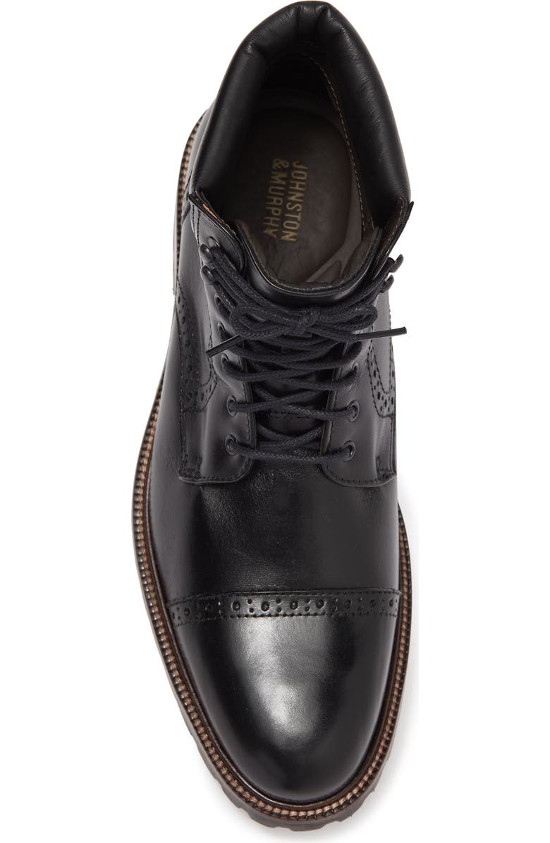 Johnston & Murphy JOHNSTON AND MURPHY Stratford Cap Toe Leather Boot, Alternate, color,