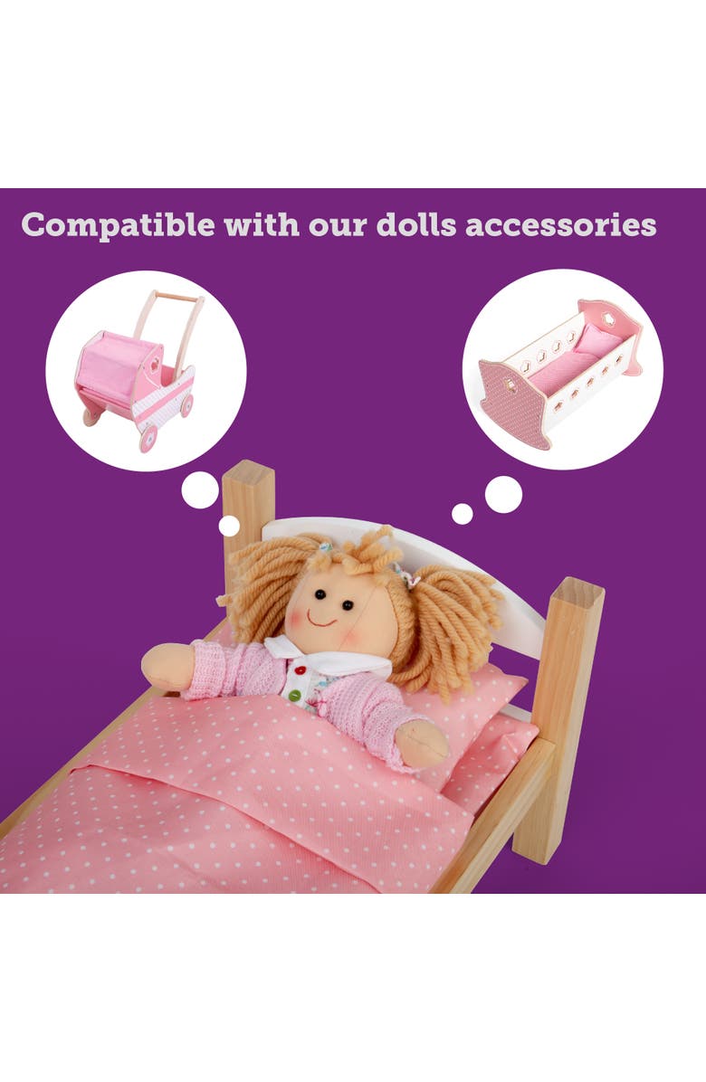 Bigjigs Toys - Poppy Doll, Small, Alternate, color, Multicolored