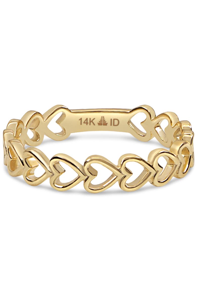 DEVATA Sweet Heart Ring in 14K Gold, 4mm, Main, color, Yellow Gold