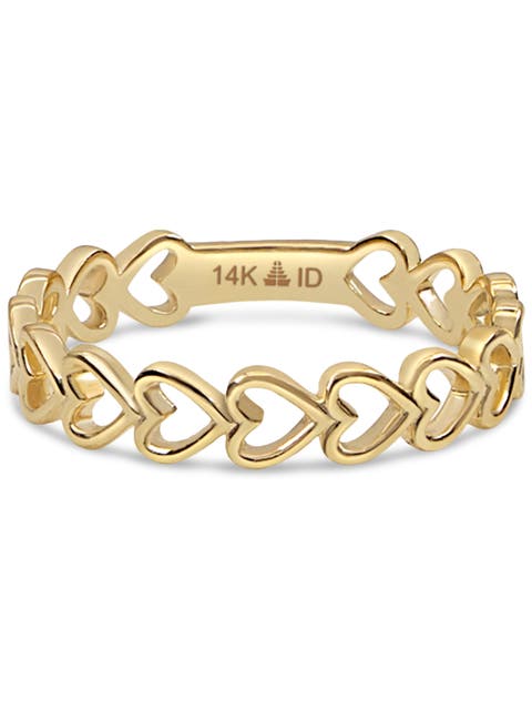 Sweet Heart Ring in 14K Gold, 4mm
