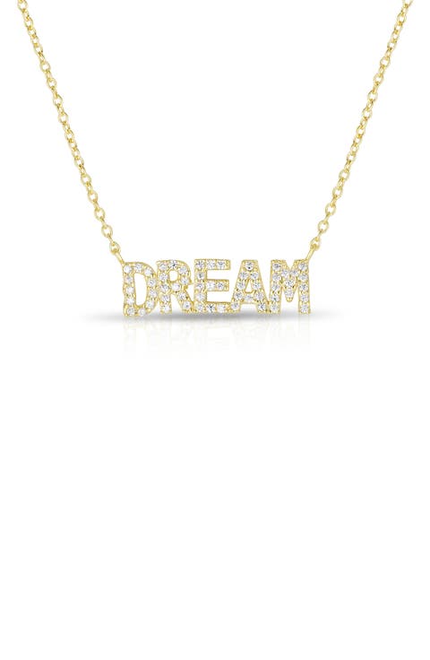 14K Gold Plated Silver Dream Necklace