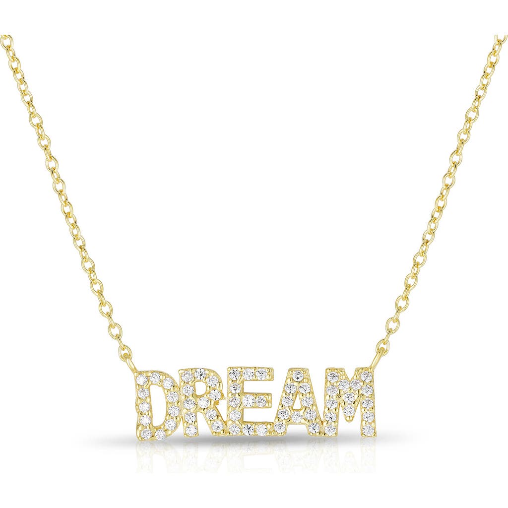 Glaze Jewelry 14k Gold Plated Silver Dream Necklace In Gold