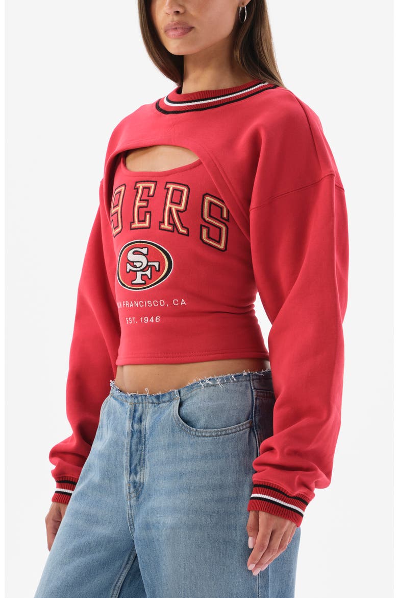 Fleece Shrug Cami, Alternate, color, RED