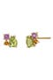 14K Gold Color Stud Earrings