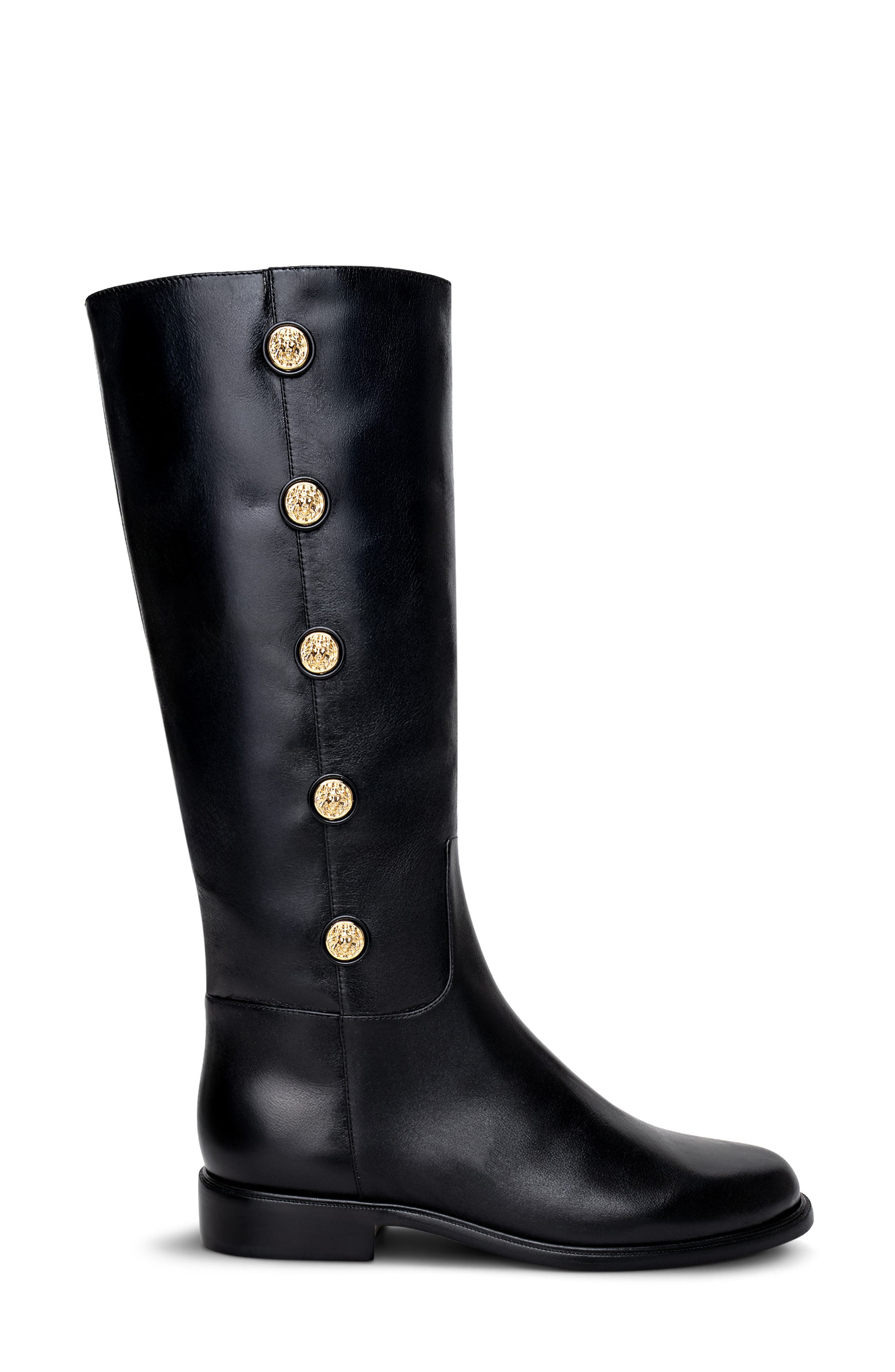Oceana Knee High Boot, Alternate, color, BLACK PATENT