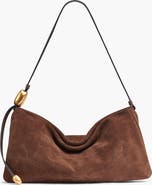 Donna Karan New York Velvet Suede Large Shoulder